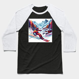 alpine skiing Baseball T-Shirt